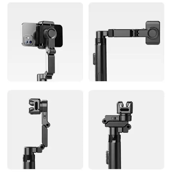 C16 AI Face Tracking Smart Handheld Gimbal Stabilizer Selfie Stick Tripod & Wireless Bluetooth Remote Tripod Stand Mount for IOS Android Phone